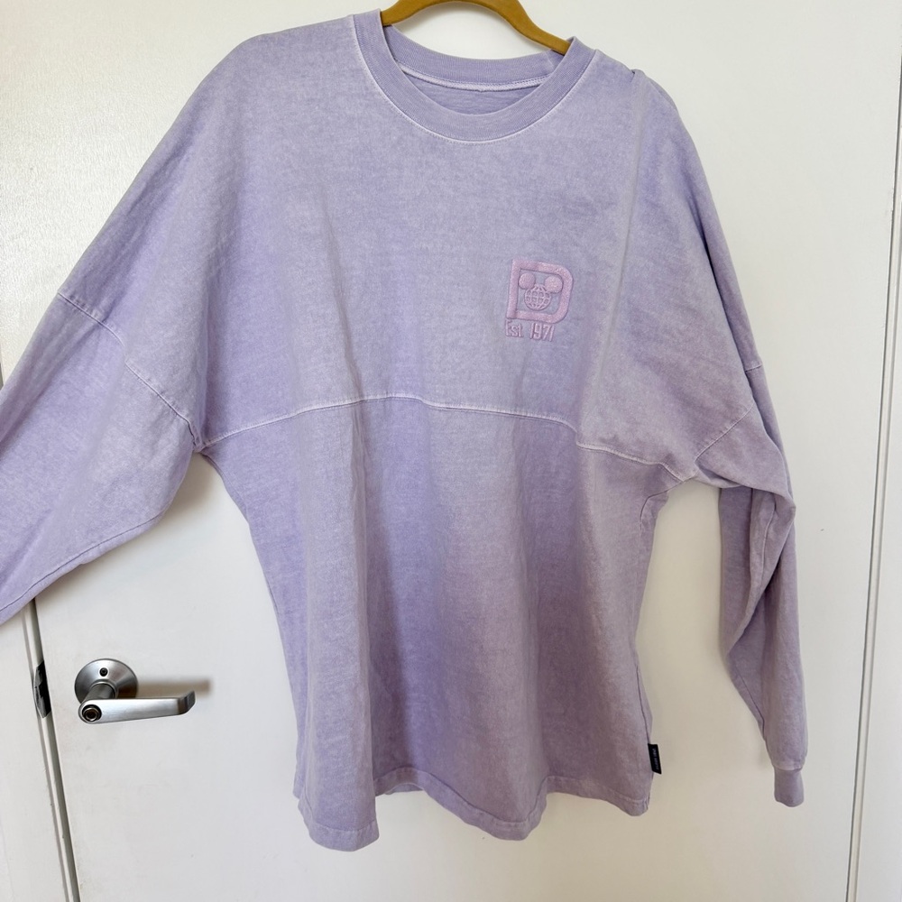 Purple Disney World Spirit Jersey Sz XL Glitter Lavender Lilac WDW